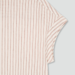 JAJU Linen Blended Cap Sleeve Shirt – Light Brown