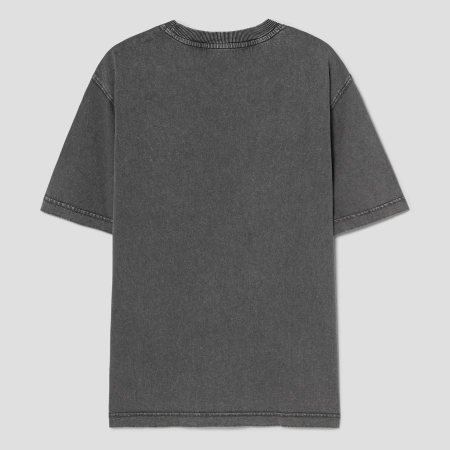 8 seconds Garment Dyed Short Sleeve T-shirt — Ash