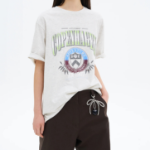 8 seconds Casual Graphic Oversized T-shirt — Grey