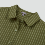 JAJU Light Cotton Loose Fit Shirt – Light Khaki