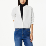 JAJU Henley Neck Shirt – Ivory