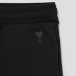ami Tonal Adc Jogging Shorts – Wool Gabardine Black