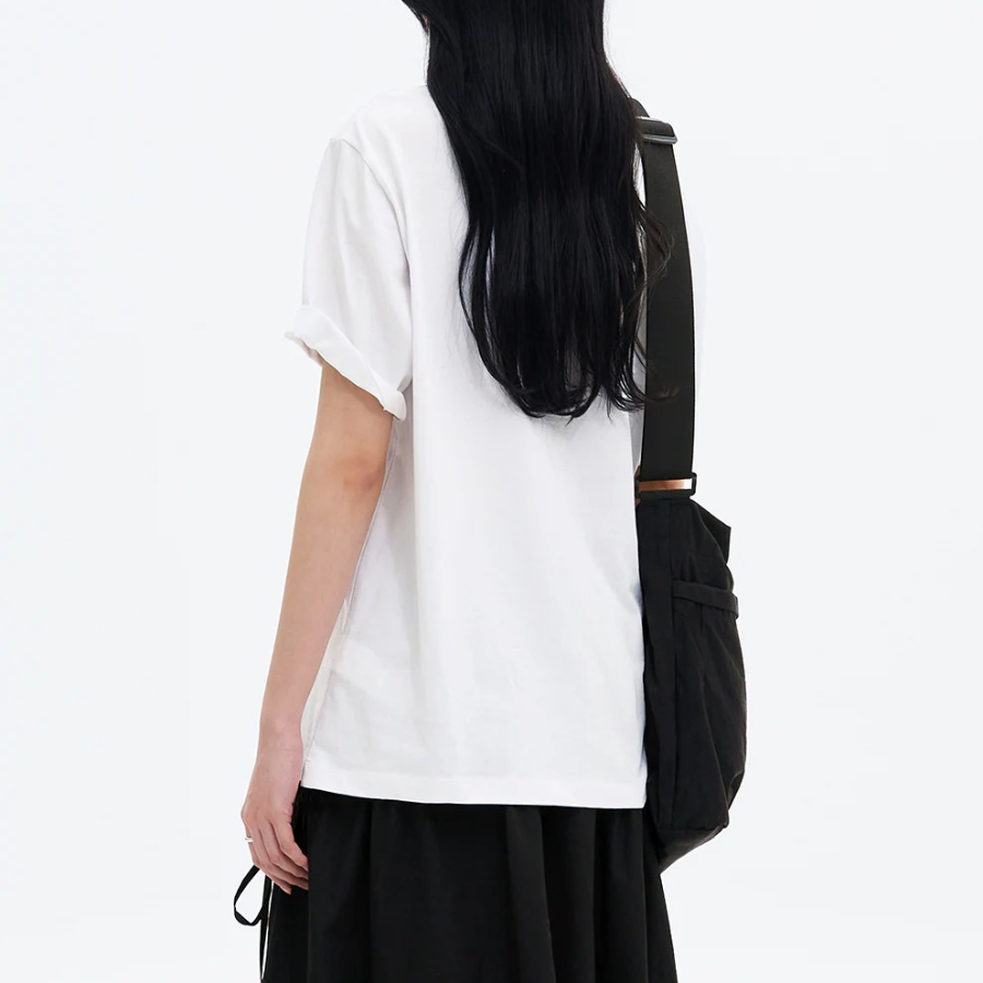 8 seconds Casual Graphic Oversized T-shirt — White