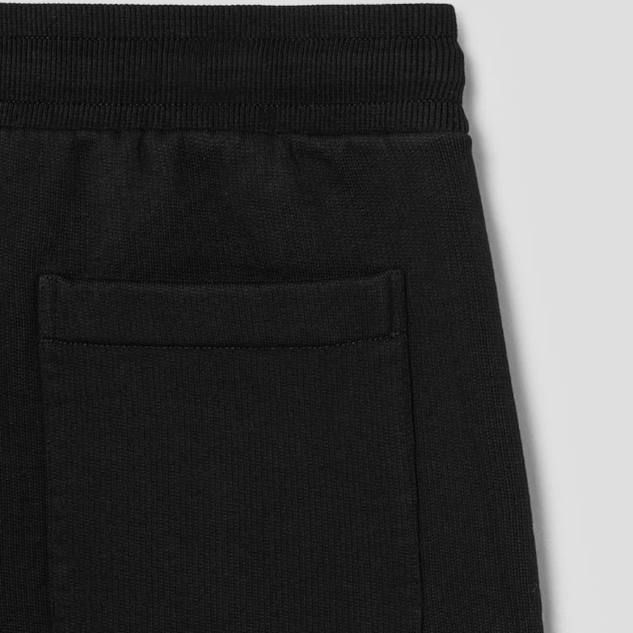 ami Tonal Adc Jogging Shorts – Wool Gabardine Black