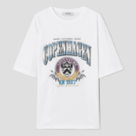 8 seconds Casual Graphic Oversized T-shirt — White