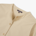 JAJU Henley Neck Shirt – Beige