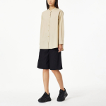 JAJU Henley Neck Shirt – Beige