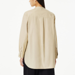 JAJU Henley Neck Shirt – Beige