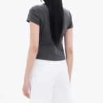 8 seconds Garment-dyed Ribbed Graphic T-shirt — Ash