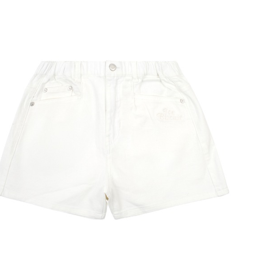 ICEBISCUIT [Junior] Smile Point Pintuck Denim Shorts_IB52DP608