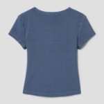 8 seconds Garment-dyed Ribbed Graphic T-shirt — Blue
