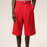 ami Cargo Bermuda Shorts – Coquelicot