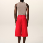 ami Cargo Bermuda Shorts – Coquelicot
