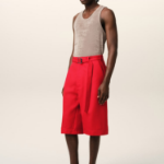 ami Cargo Bermuda Shorts – Coquelicot