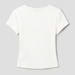 8 seconds Garment-dyed Ribbed Graphic T-shirt — White