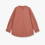 JAJU Henley Neck Shirt – Brick