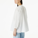 JAJU 7/10 Sleeve Shirt – White