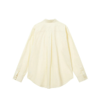 JAJU Cotton Poplin Long Sleeve Shirt – Yellow