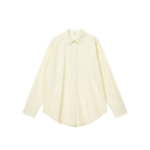 JAJU Cotton Poplin Long Sleeve Shirt – Yellow