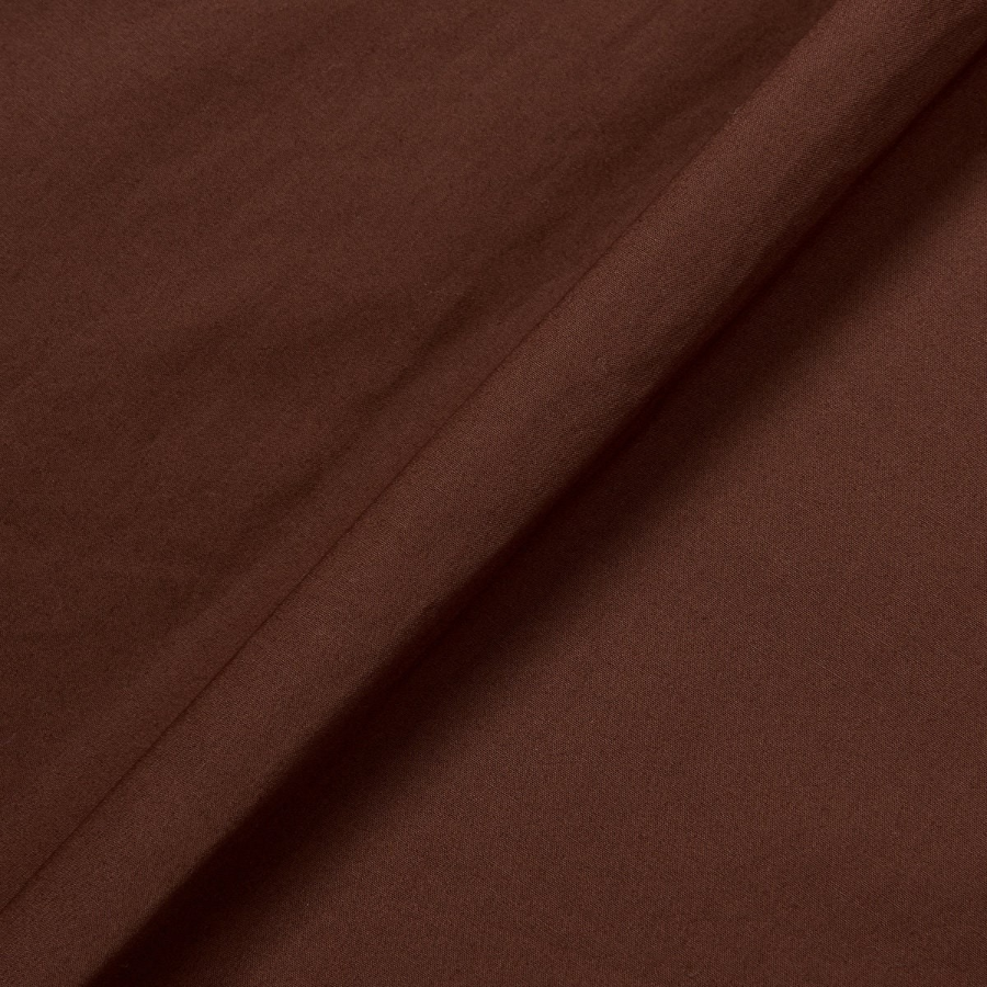 JAJU Cotton Poplin Long Sleeve Shirt – Brown