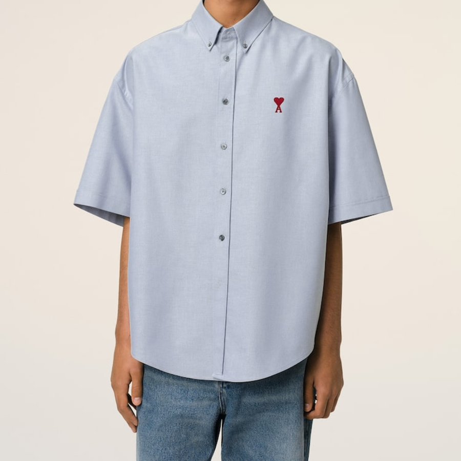 ami Adc Boxy Fit Sl Shirt – Blue