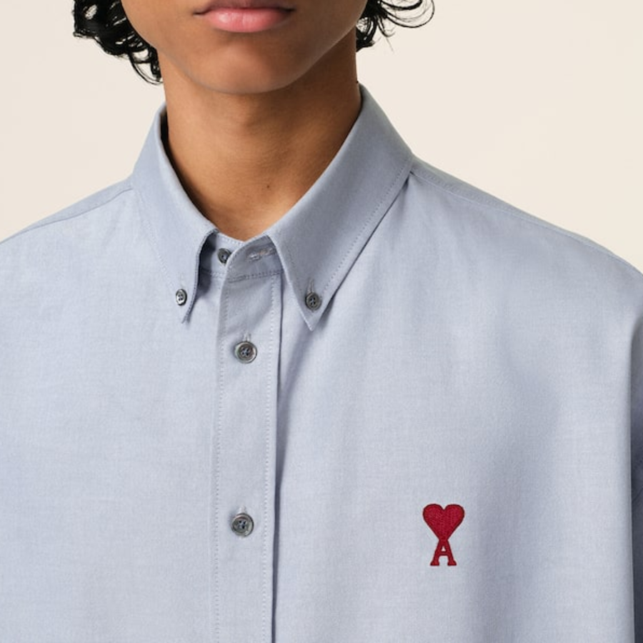 ami Adc Boxy Fit Sl Shirt – Blue