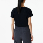 JAJU Cotton Silket T-Blouse – Black