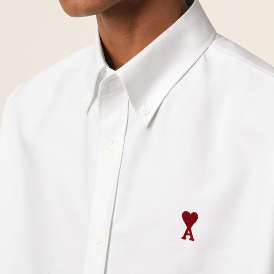 ami Adc Boxy Fit Sl Shirt – Natural White