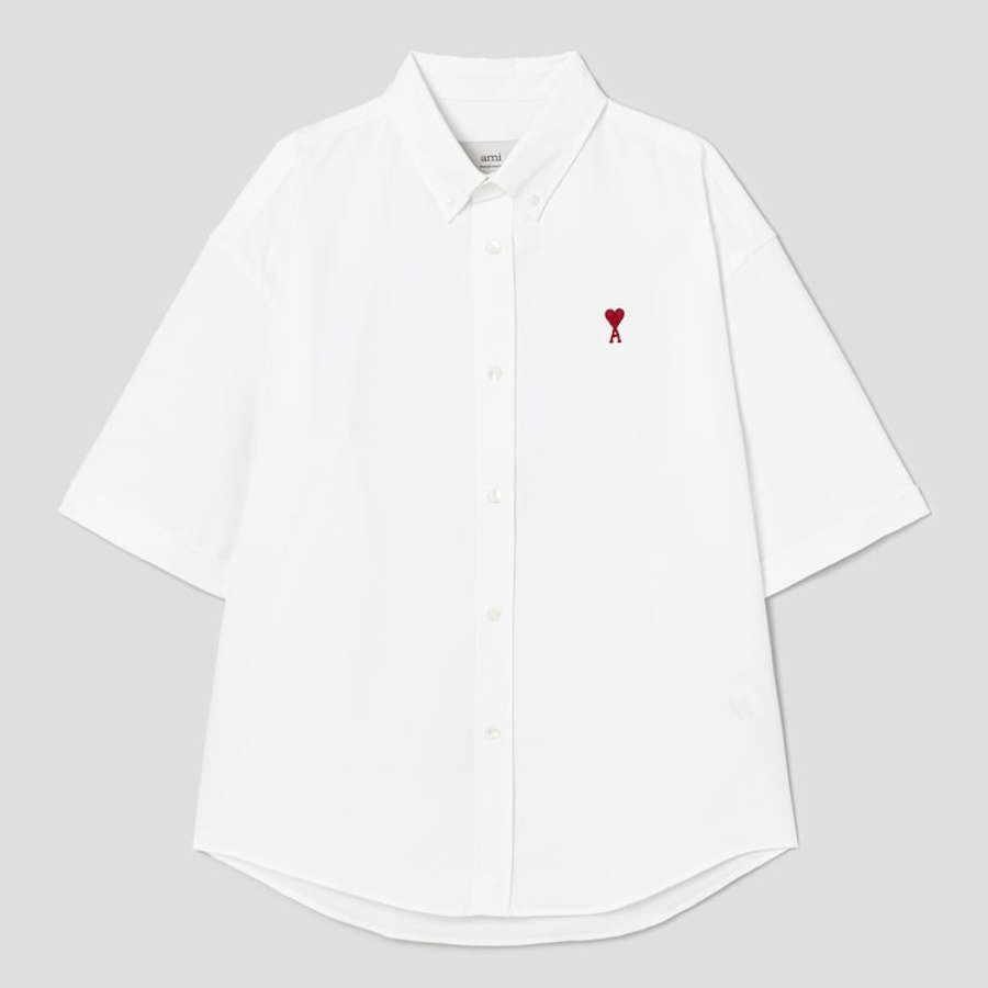ami Adc Boxy Fit Sl Shirt – Natural White