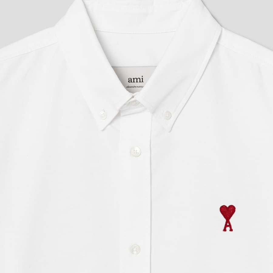 ami Adc Boxy Fit Sl Shirt – Natural White