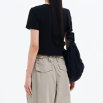 8 seconds Cool-touch Crop Short-sleeve T-shirt — Black