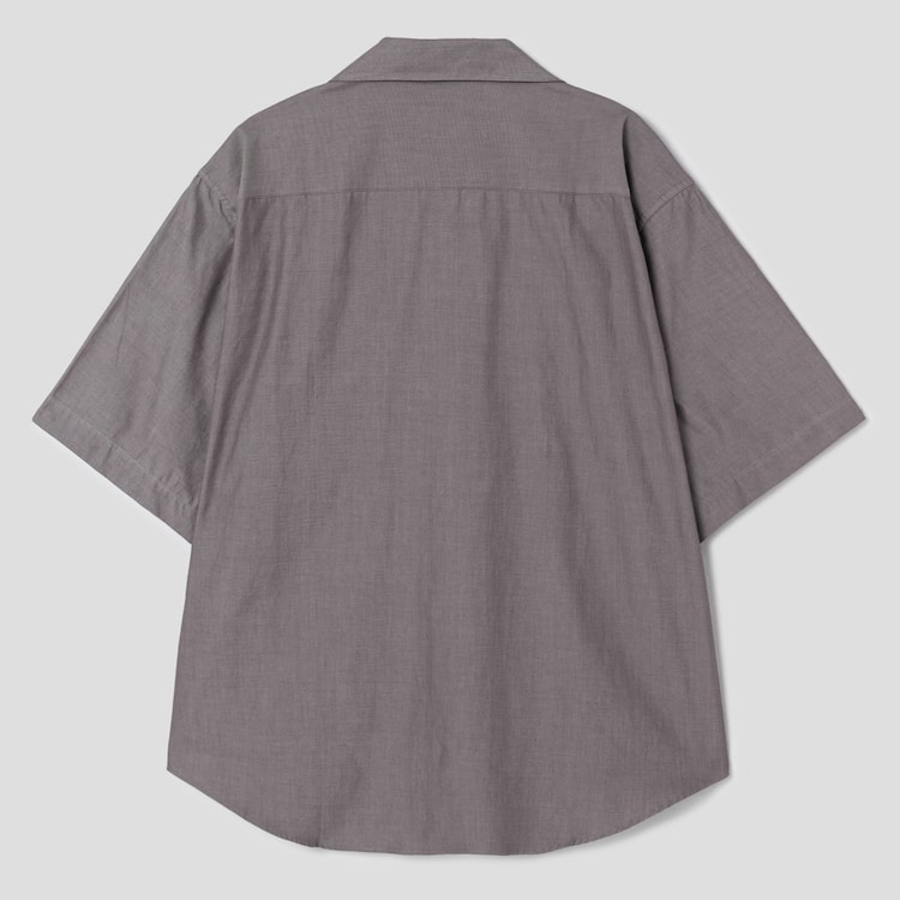 ami Ami Tonal Boxy Fit Sl Shirt – Smoke Grey