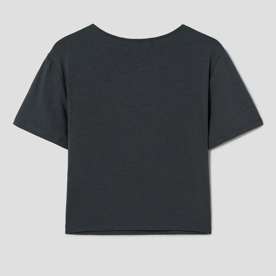 8 seconds Cool-touch Crop Short-sleeve T-shirt — White