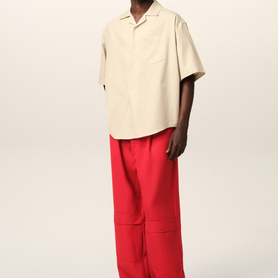 ami Ami Tonal Boxy Fit Sl Shirt – Gingembre