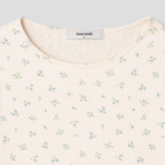 8 seconds Pointelle Graphic Short-sleeve T-shirt — Ivory