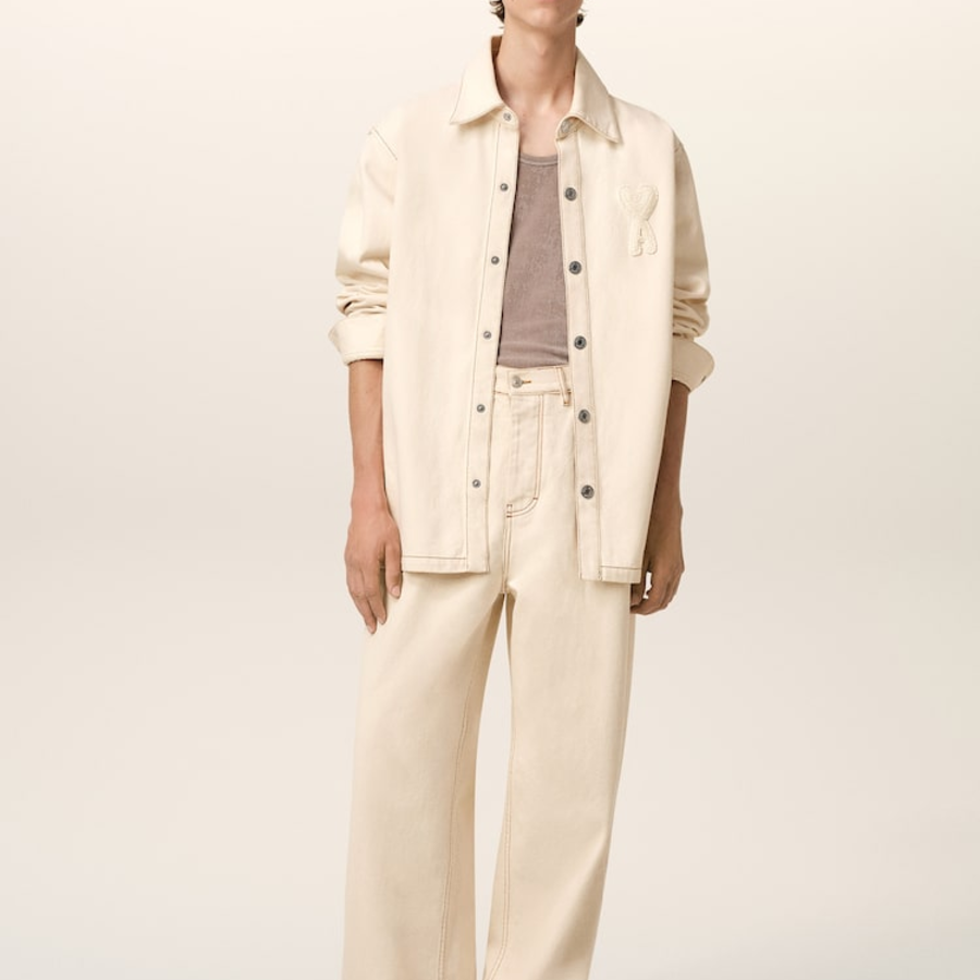 ami Adc Croche Overshirt – Cream