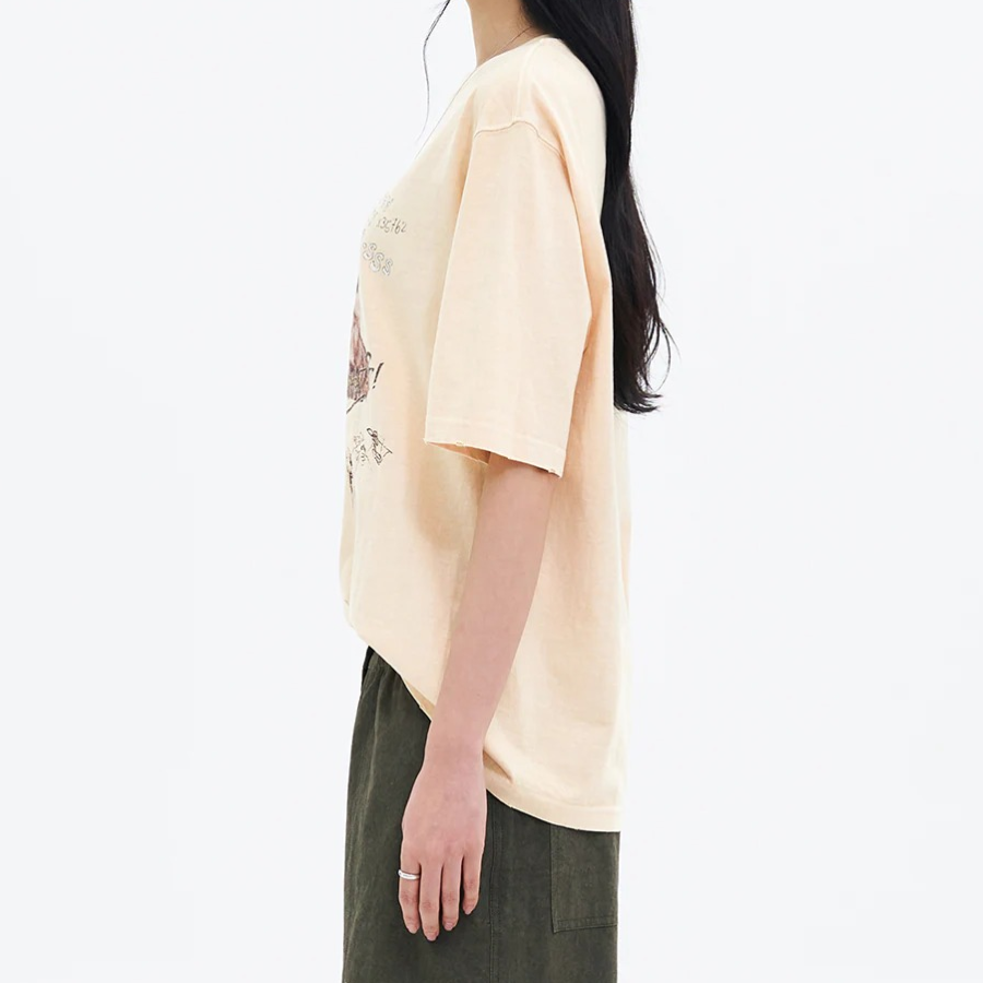 8 seconds [UNI8] Animal Graphic Short-sleeve T-shirt — Beige