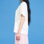 8 seconds Heart Printed Boxy Short-sleeve T-shirt — White