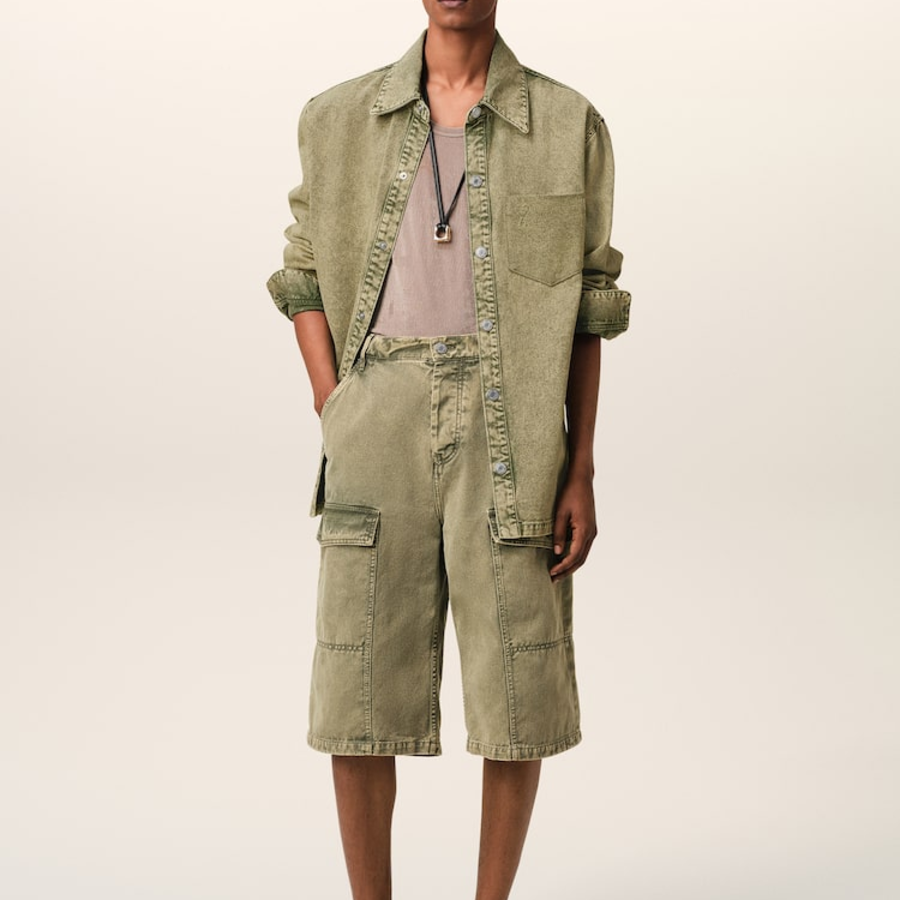 ami Adc Washed Overshirt – Laurel