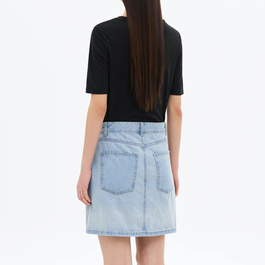 8 seconds Basic Elbow-sleeve T-shirt — Black