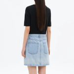 8 seconds Basic Elbow-sleeve T-shirt — Black