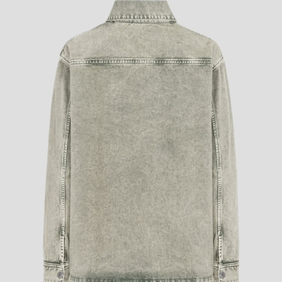 ami Adc Washed Overshirt – Laurel
