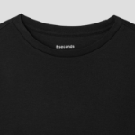 8 seconds Basic Elbow-sleeve T-shirt — Black
