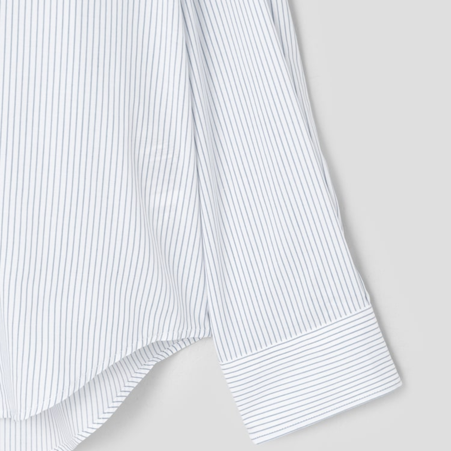 ami Adc Jacquard Boxy Shirt – White/Blue