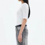 8 seconds Basic Elbow-sleeve T-shirt — White