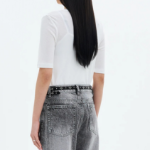 8 seconds Basic Elbow-sleeve T-shirt — White