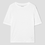 8 seconds Basic Elbow-sleeve T-shirt — White
