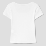 8 seconds Lace Trim Short-sleeve T-shirt — White