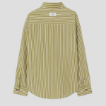 ami Ami Label Striped Boxy Shirt – Curry