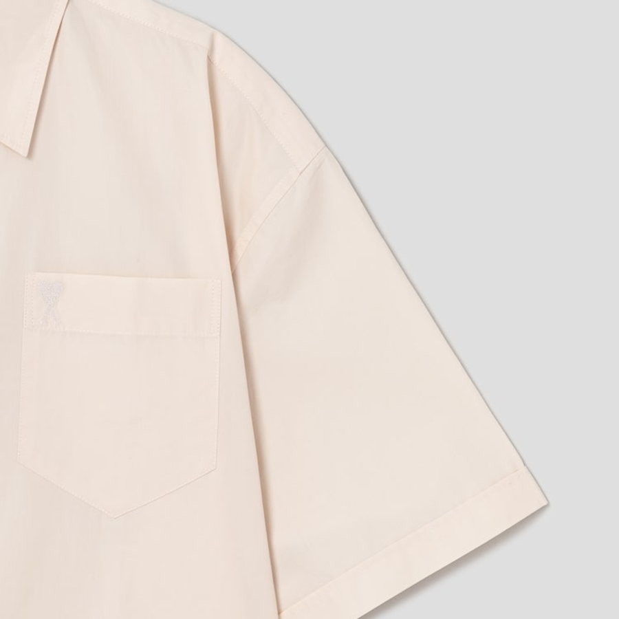 ami Adc Tonal Boxy Fit Sl Shirt – Cream